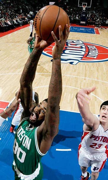 Amir Johnson is playing through some serious foot pain